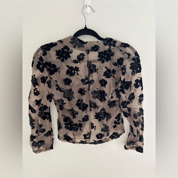 Revolve Lioness  Kenny Nineties Semi-Sheer Floral Top - Picture 12 of 12
